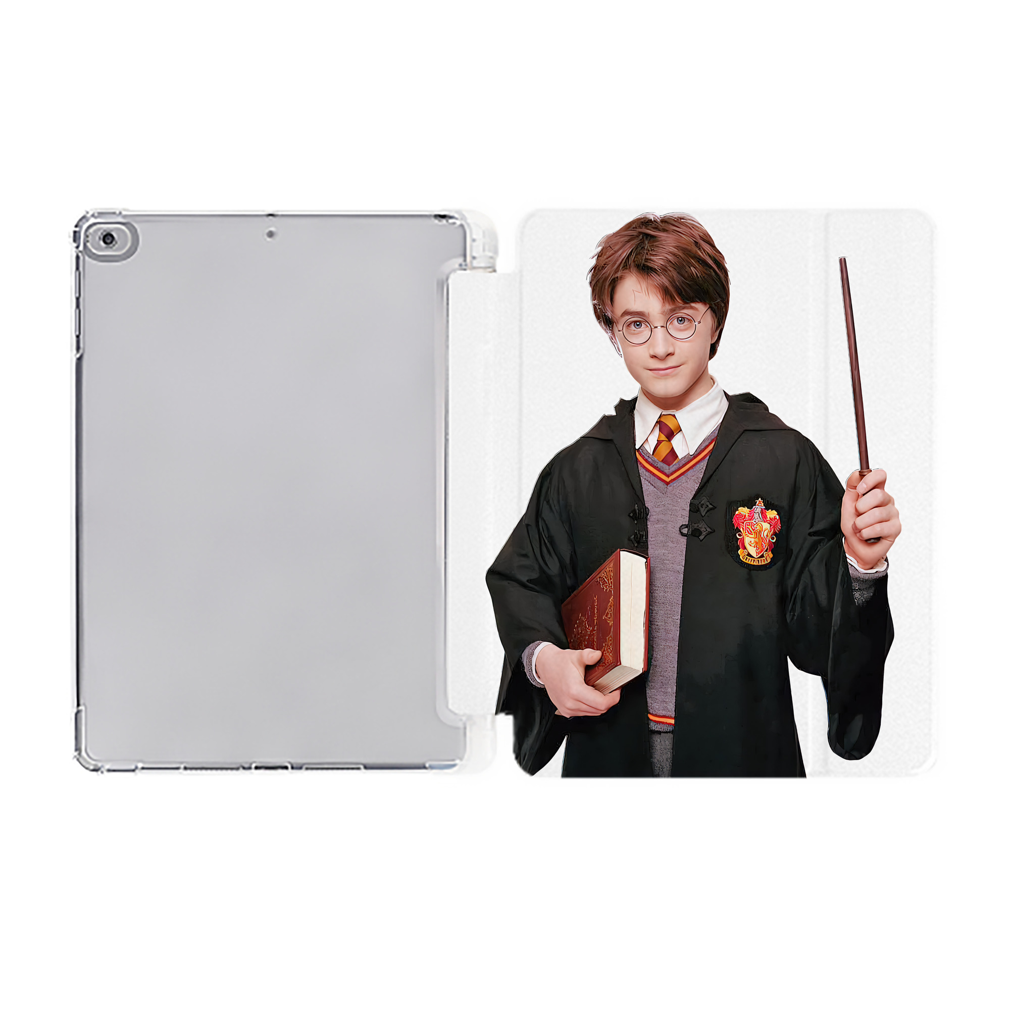 （画像用） Harry Potter ハリー・ポッターシリーズ IPad ケース ペン収納付き 三つ折りスタンド PUレザー×シリコン 対応機種9.5/10.5/10.9インチ